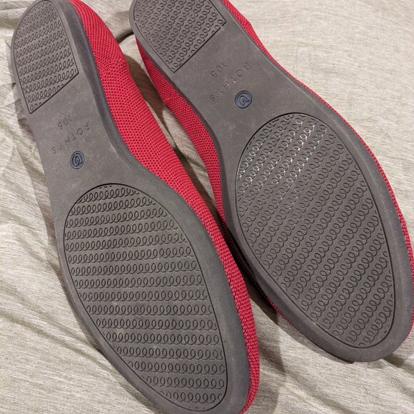 Rothys dark red size 10.5 woman’s flat loafers - Picture 11 of 11